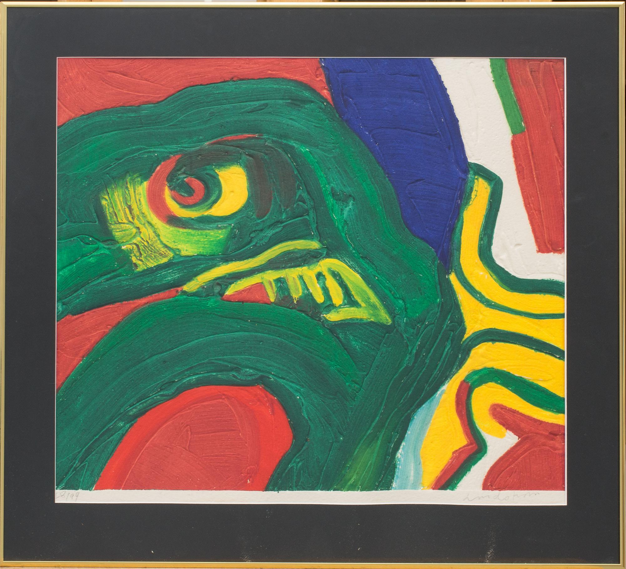 BENGT LINDSTRÖM, carborundumetsning, signerad och numrerad 28/99.