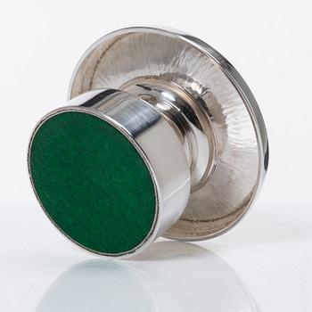 Eric Löfman, a silver candlestick, company MGAB, Uppsala 1974.