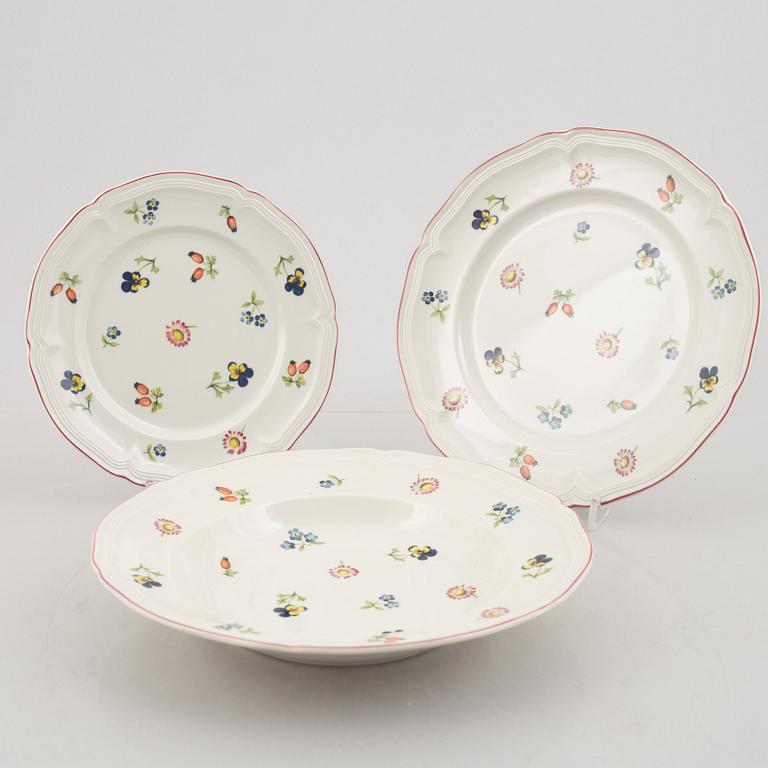 Service parts, 72 pieces, porcelain, "Petite fleur", Villeroy & Boch, 20th/21st century.