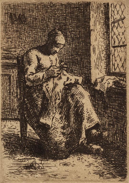 JEAN FRANCOIS MILLET, etching.