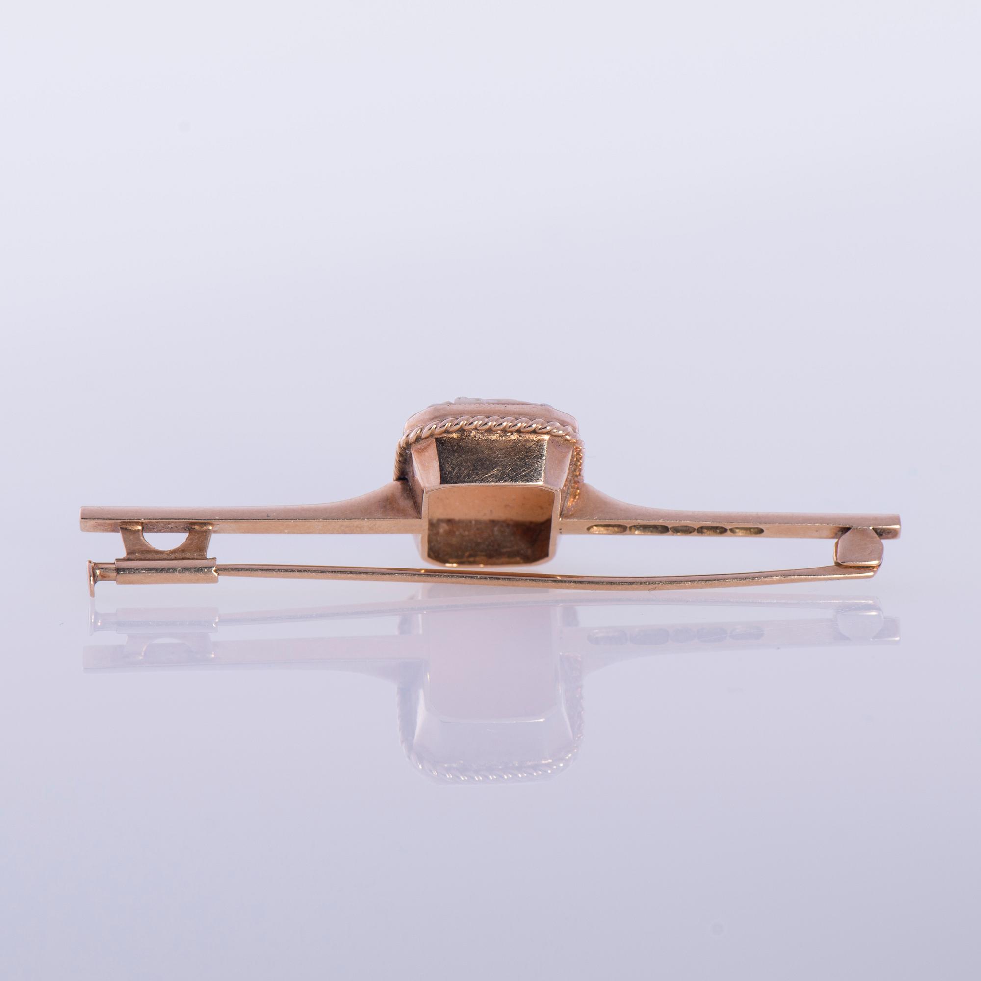 CAMÉBROSCH, 14K guld. Westerback, 1954. Vikt ca 5,6 g.