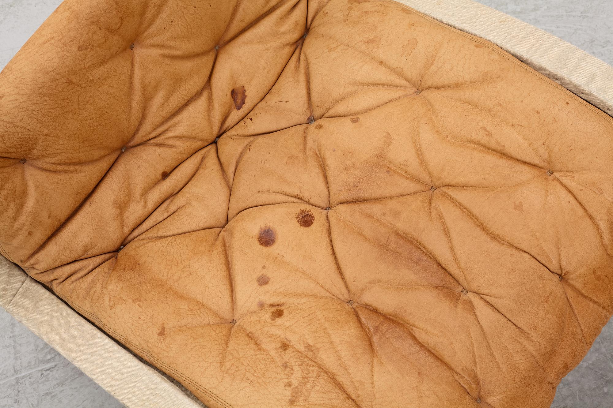 Bruno Mathsson, fåtölj med fotpall, "Pernilla", Dux.