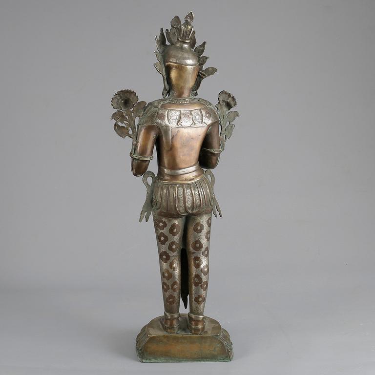 SKULPTUR, brons/vitmetall, orientalisk, 1900-talets mitt.