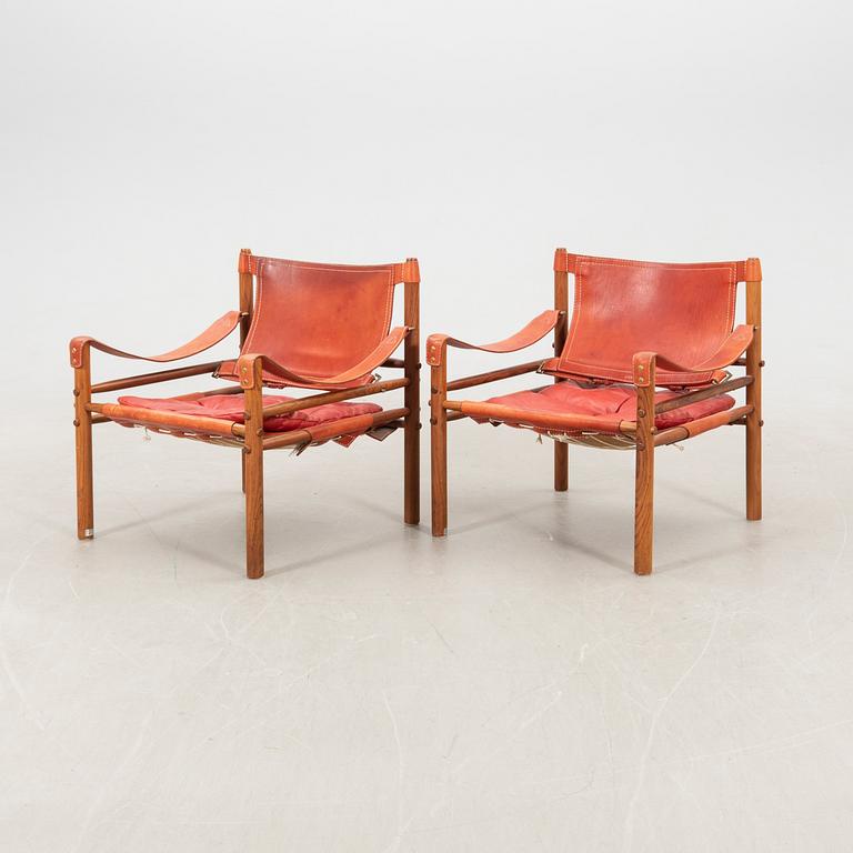 Arne Norell armchairs, a pair of "Sirocco", later part of the 20th century.