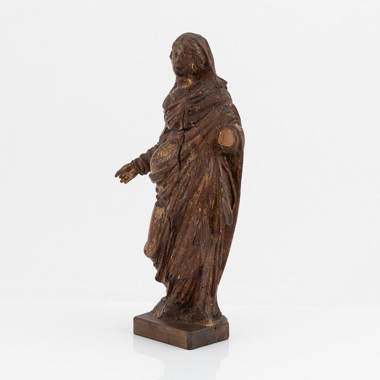 A wooden sculpture, 18th century.