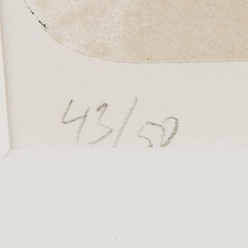 ÖRJAN WIKSTRÖM, litografi, signerad och numrerad 43/50, daterad -86.
