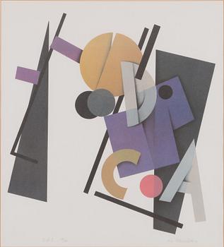 Avo Keerend, offset-tryck, signerat och daterad -90, numrerad 12/99.