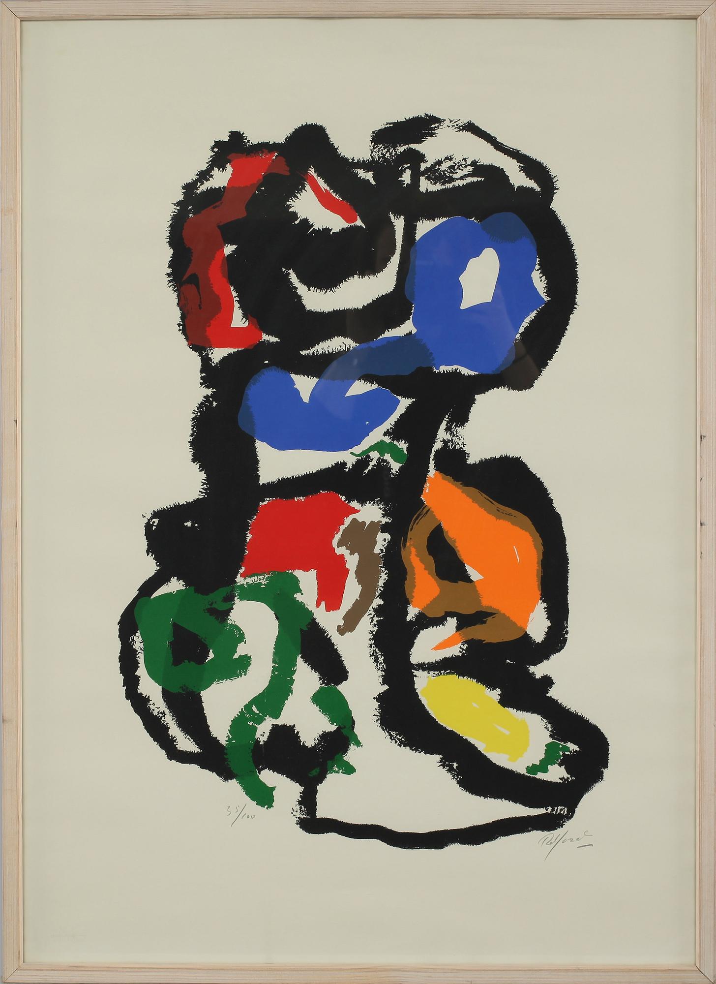 ROBERT JACOBSEN, färglitografi, signerad och numrerad 35/100.