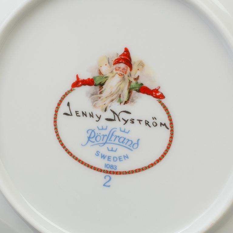JULSERVIS, 30 delar, porslin, Jenny Nyström, Rörstrand.