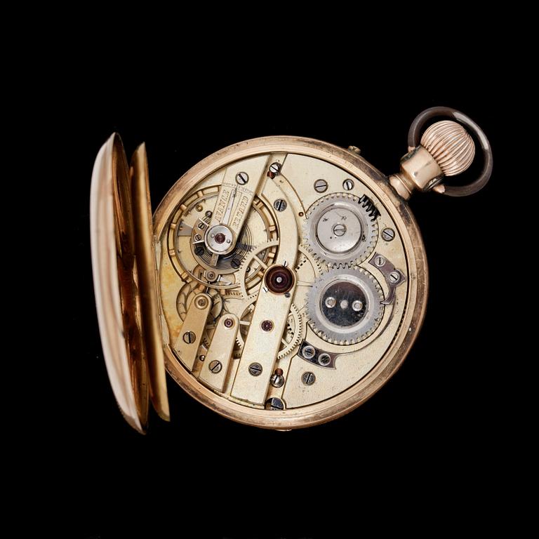 HERRFICKUR, guld 14K, omkring sekelskiftet 1900.