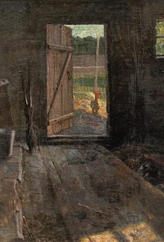 Adèle Söderberg, Outside the barn.