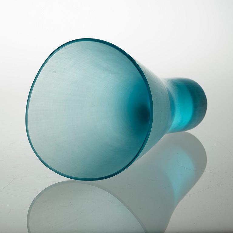 VAS, glas, Ludovici Diaz De Santillana,  "battuto", Venini, Murano, Italien 1990-tal.