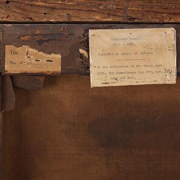 French school 18th Century. "Comte Pierre-André de Suffren de Saint-Tropez" (1729-1788) (According to a label verso).