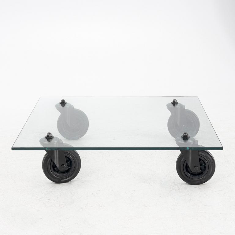 Gae Aulenti, Coffee table, "Table with Wheels", Fontana Arte, Italy late 20th century/21st century.