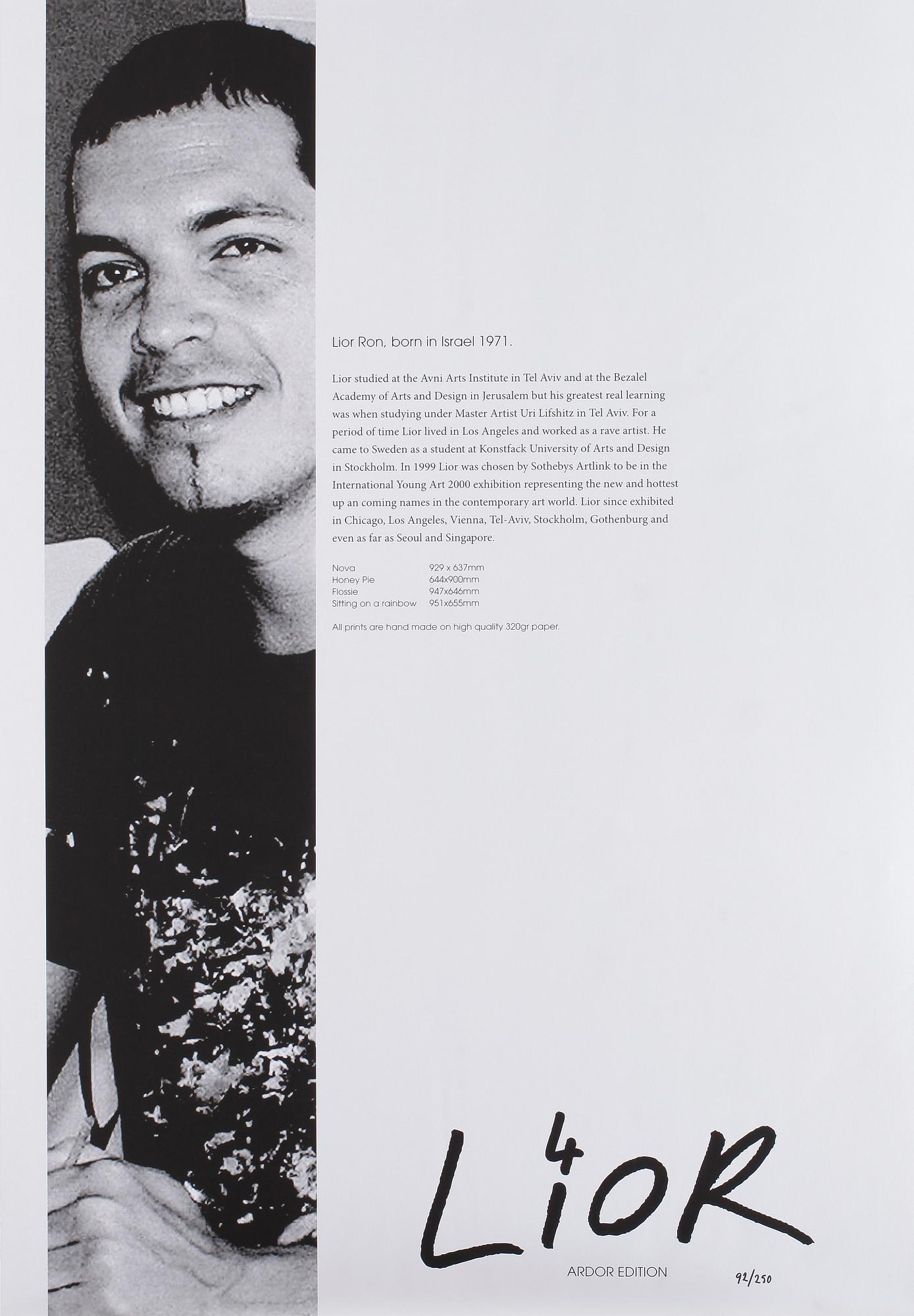 RON LIOR, mapp med 4 seriegrafier, signerad och numrerad 92/250.