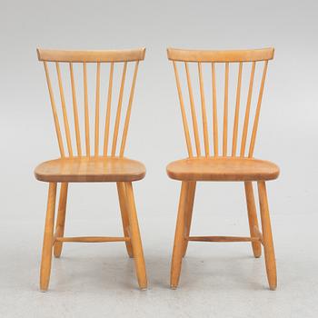 Carl Malmsten, chairs, 8 pcs, "Lilla Åland", Stolab, 1980s.