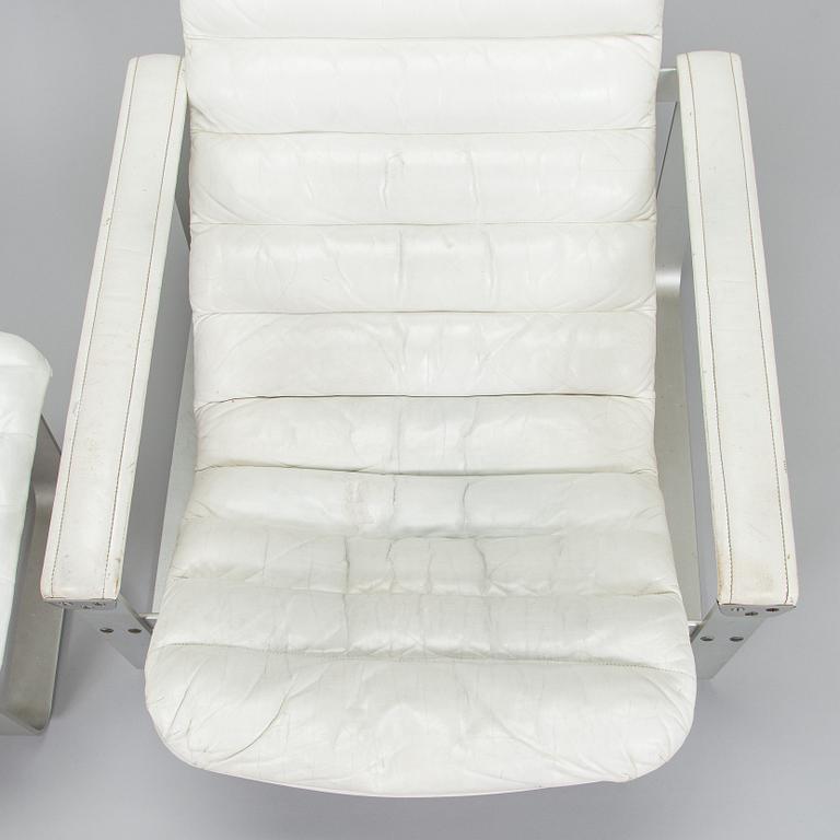 Ilmari Lappalainen, a "Pulkka" easy chair and ottoman for Asko, designed year 1968.