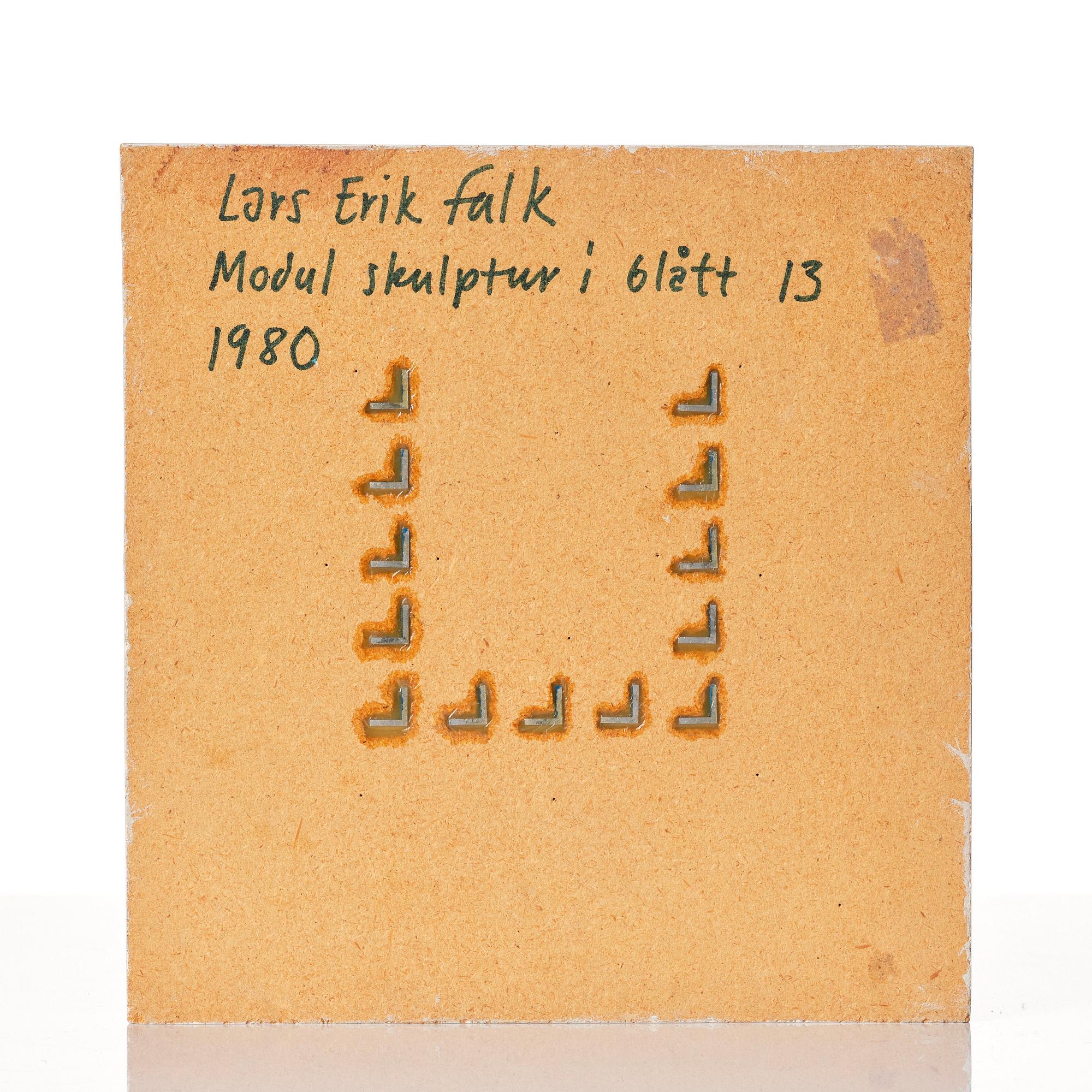 Lars-Erik Falk, "Modul skulptur i blått 13".