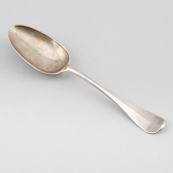 MATSKED, silver, Carl Beck, Stockholm 1723. Vikt ca 67 gram.