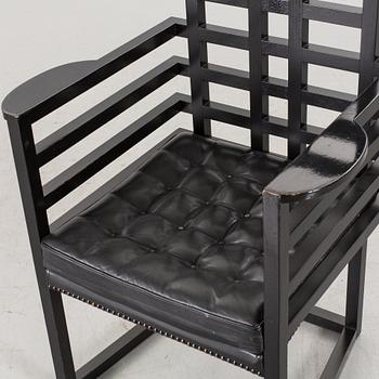 A JOSEF HOFFMAN "ARMLÖFFEL" ARMCHAIR FOR WITTMAN, later part of 20th century.