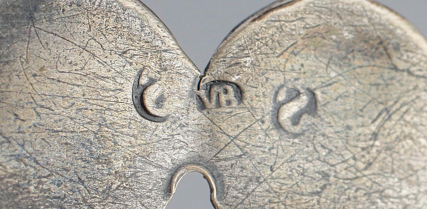 PARTI SILVER, 5 delar, 1900-talets början. Total vikt ca 111 g.