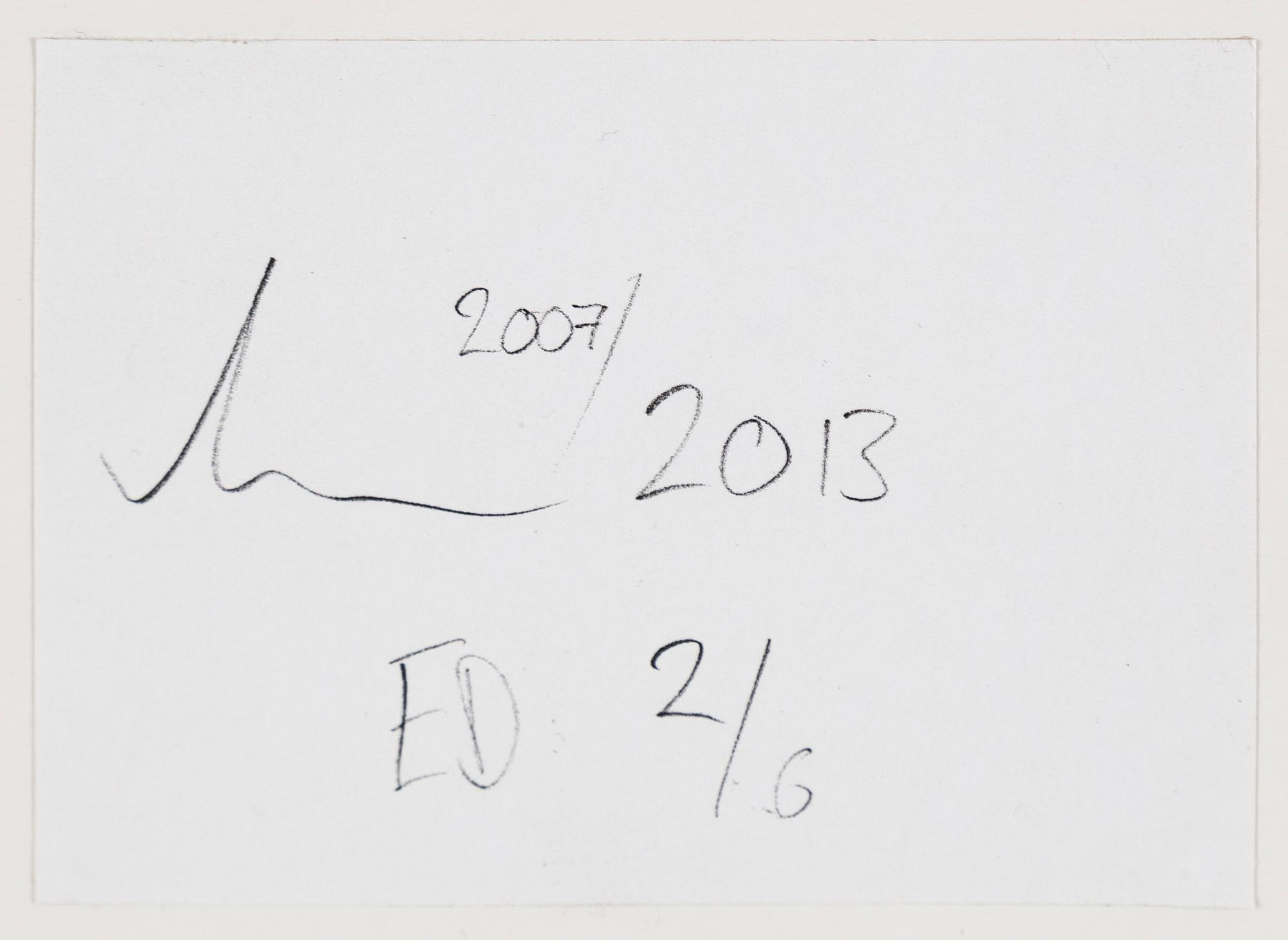 SIMON LARSSON, gelatin silver print, signed, numbered ED 2/6 and dated 2013 on verso.