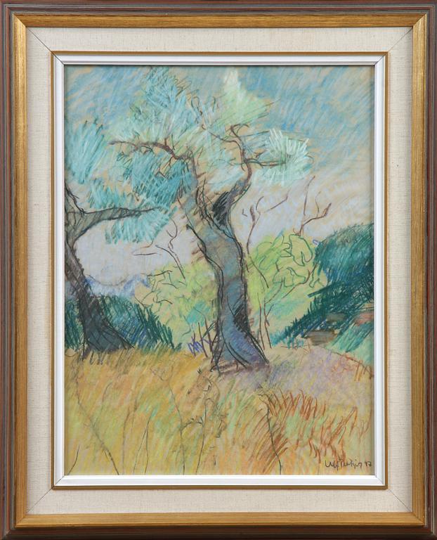 ULF TROTZIG, pastell, sign o dat -47.