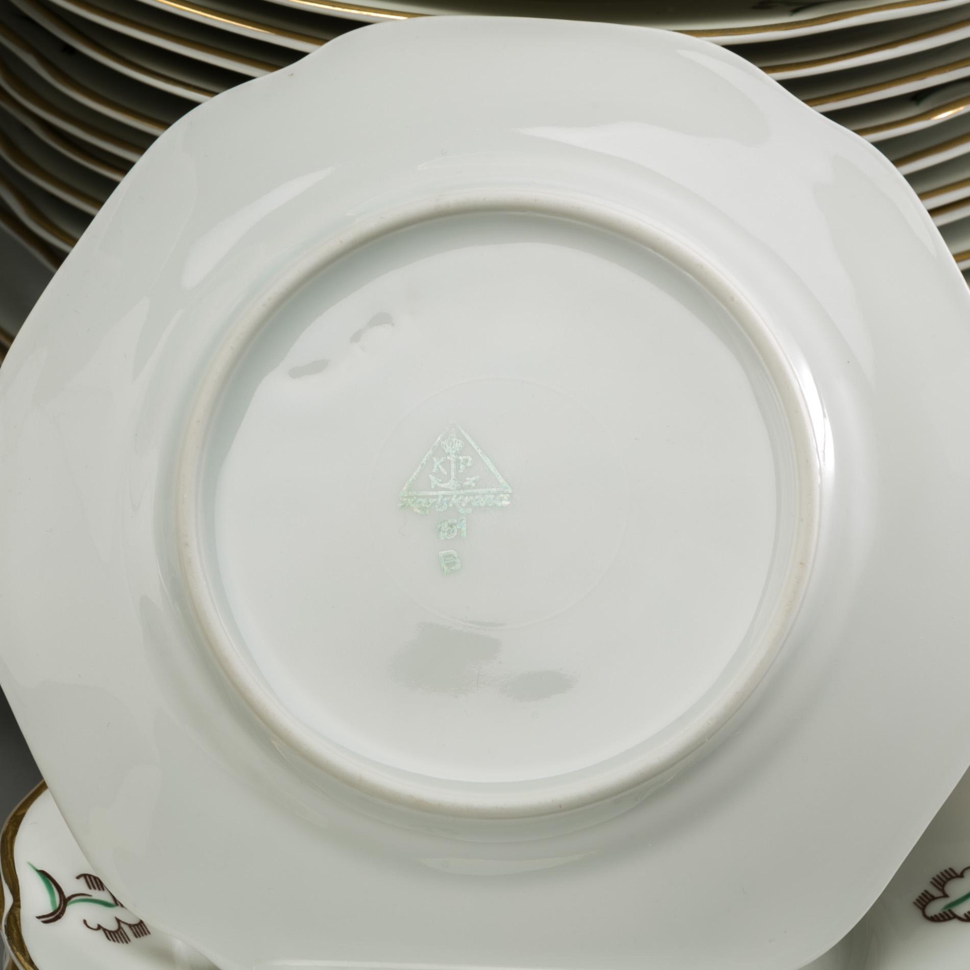 SERVIS, ca 50 delar, porslin, Karlskrona.