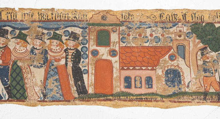 Bonadsmålning, Halland, daterad 1822.