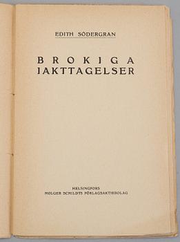 BOK, Fyra originalupplagor av Edith Södergran, Dikter.