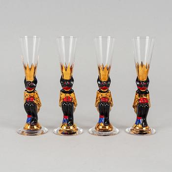 12 glasses from "Nobelservisen" by Gunnar Cyrén, Orrefors.