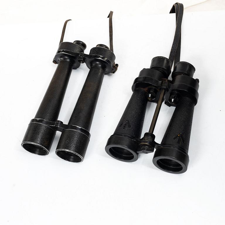 Marinkikare, 2 st, Zeiss Jen Delfort 18x50 och Barr & Stroud 7 x.