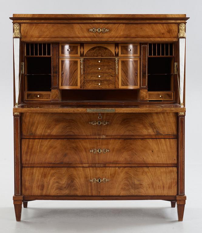 A Swedish Empire secretaire by C. H. Blom, master 1796.