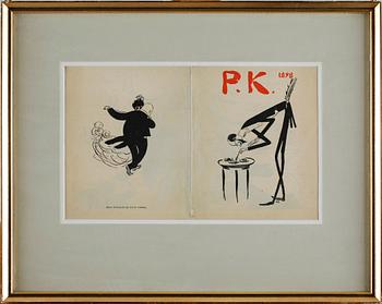 ALBERT ENGSTRÖM, grafiska blad, 7 st, 1895-1901.