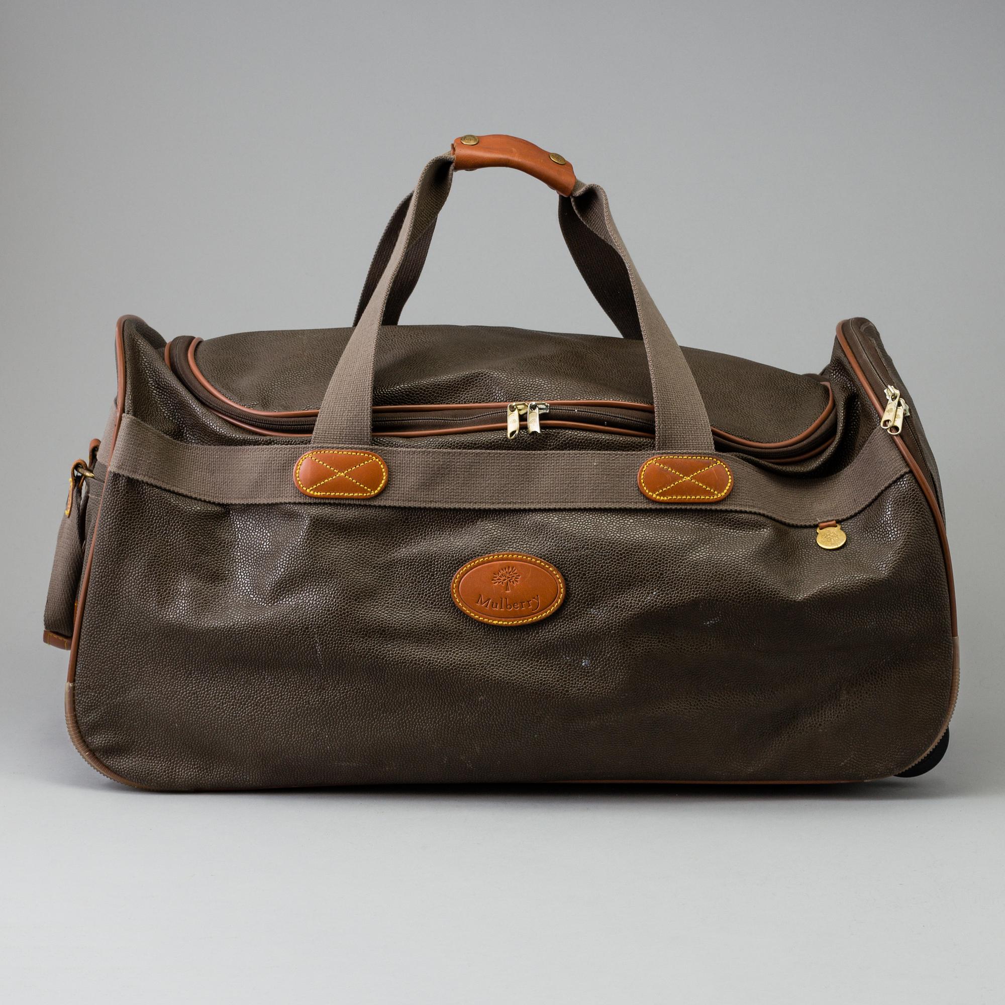 Mulberry Scotchgrain Wheeled Duffle Bag. Bukowskis