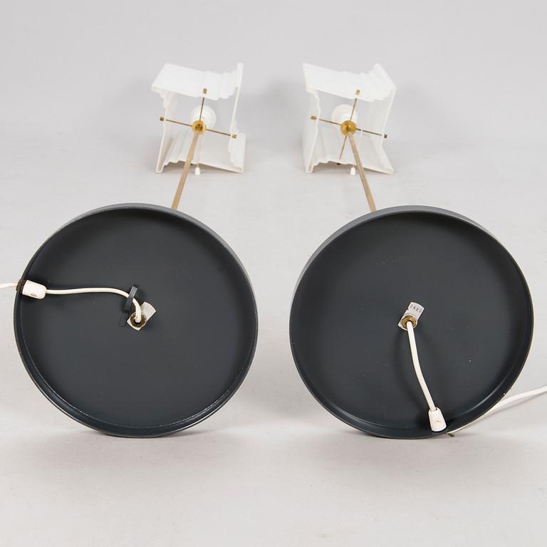 YKI NUMMI, a pair of 1960s '30-008' floorlamps for Orno. Finland.