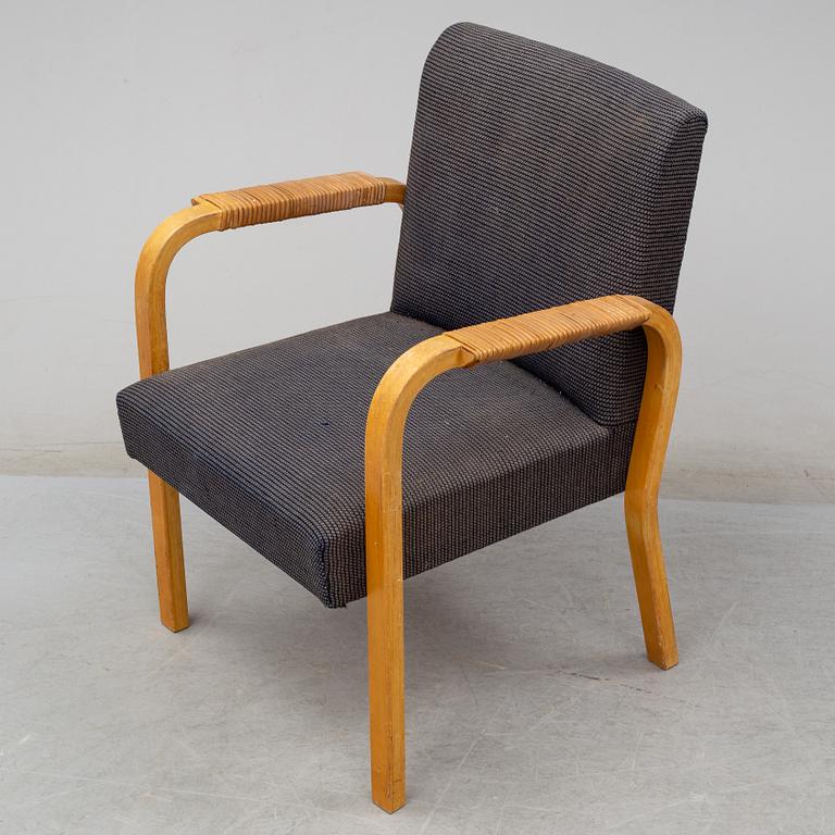 A no 45 arm chair by Alvar Aalto, Artek, Finland, designed in 1948.