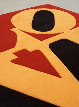 Robert Indiana, CARPET. "German love", Chosen love. Hand tufted in 1995. 183 x 183,5 cm. Robert Indiana.