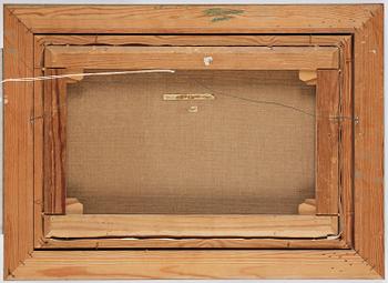 Oskar Bergman, Seascape with fish gulls.