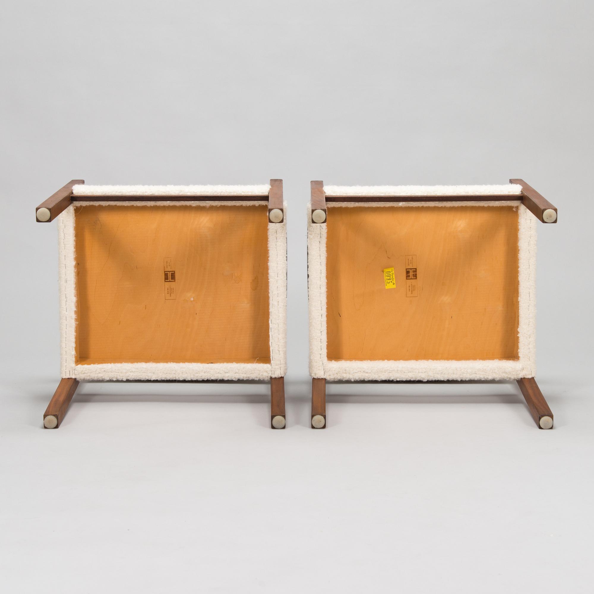 Reino Ruokolainen, a pair of armchairs, Haimi, Finland 1960s-70s.