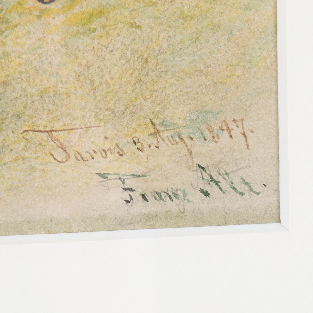 FRANZ ALT, water colour. Signed and dated "Franz Alt / Tarvis 3 Aug. 1847.