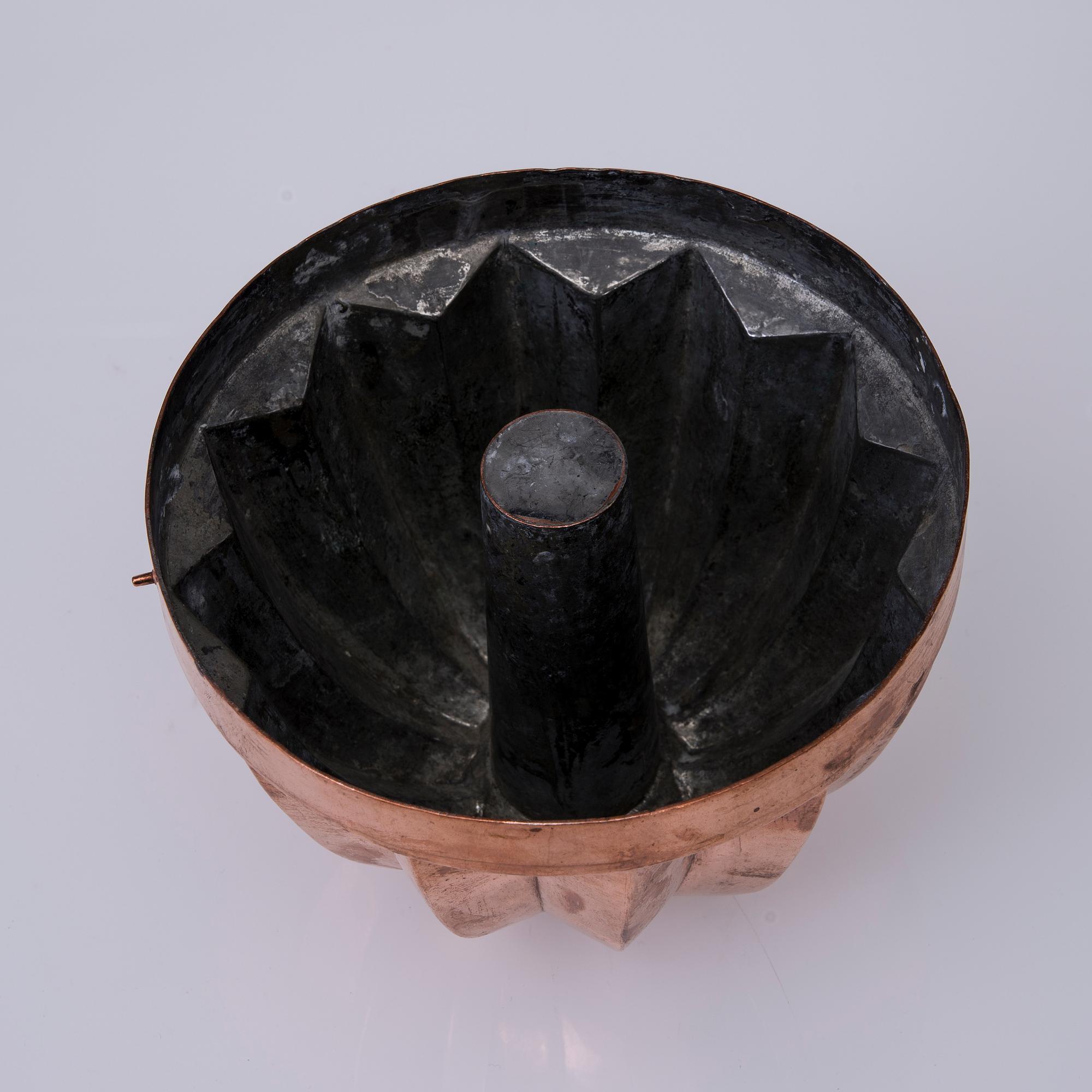 FORMAR, 3 st, koppar, 1800-tal.