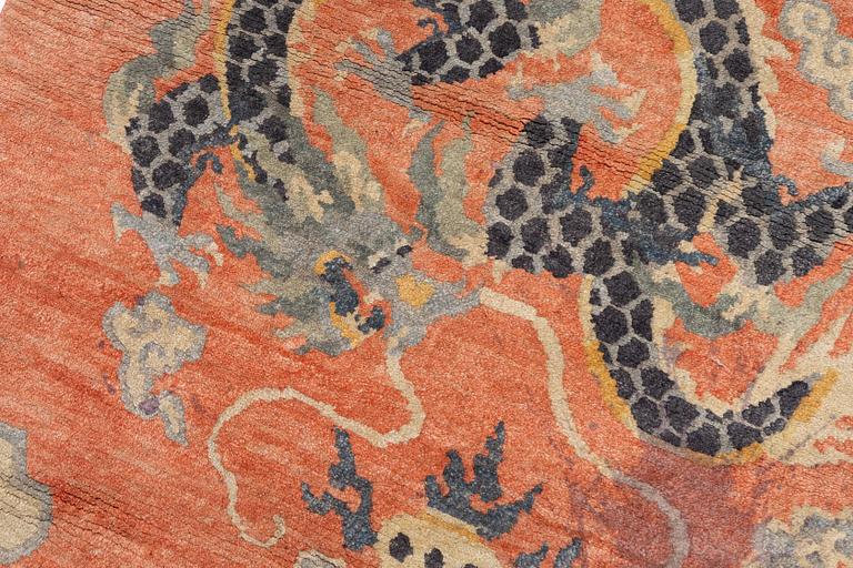 Rug, Old Tibet, approx. 83 x 91 cm.