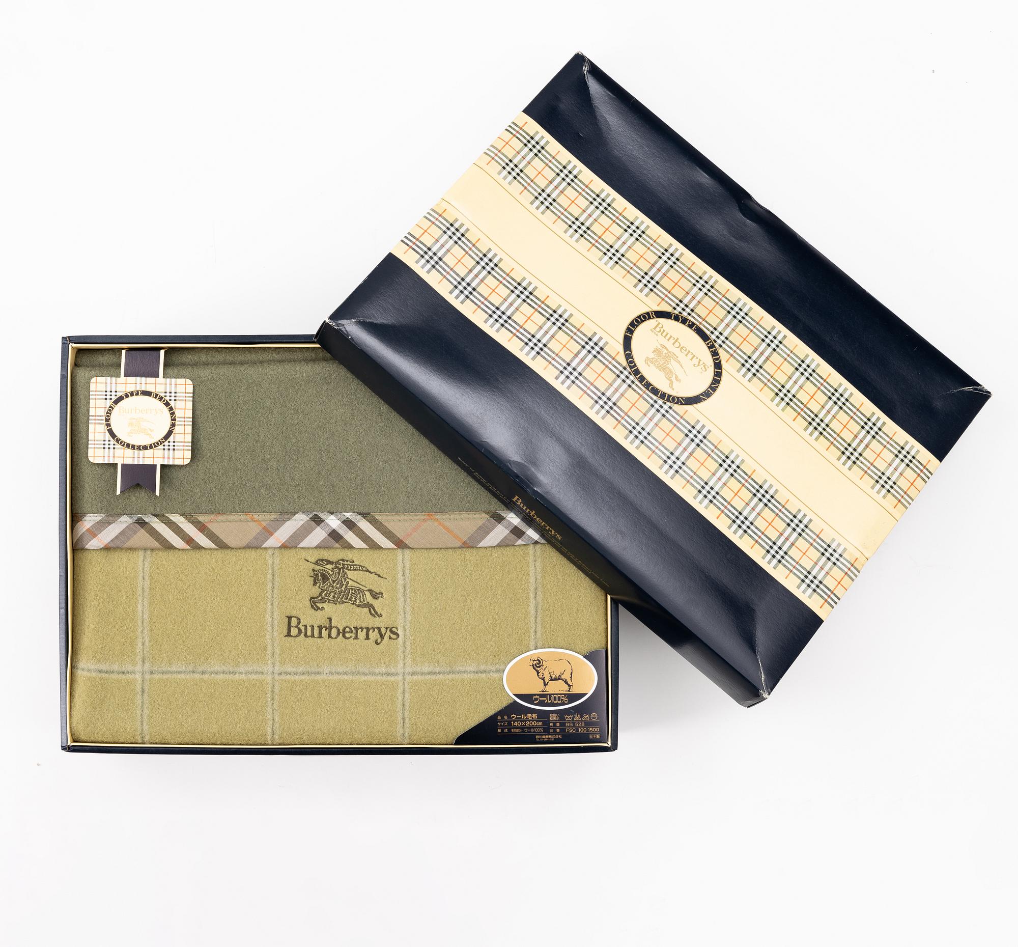 Burberry, blanket.