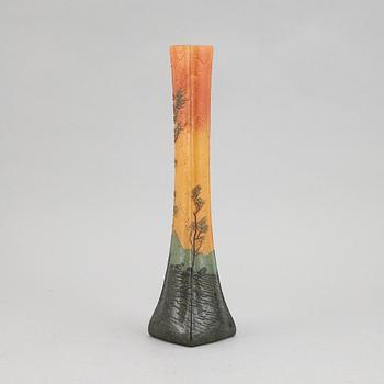Legras & Cie, an Art Noveau glass vase, Saint-Denis, France.