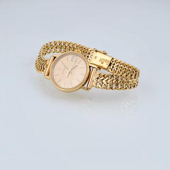 ARMBANDSUR, dam, 18 k guld, total vikt 26 g.