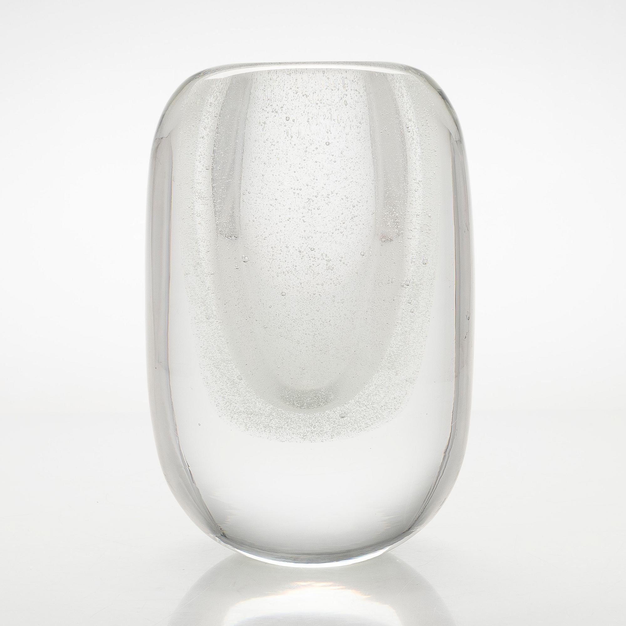 Timo Sarpaneva, glasskulptur, "Claritas", signerad Timo Sarpaneva Iittala 1984 C54.