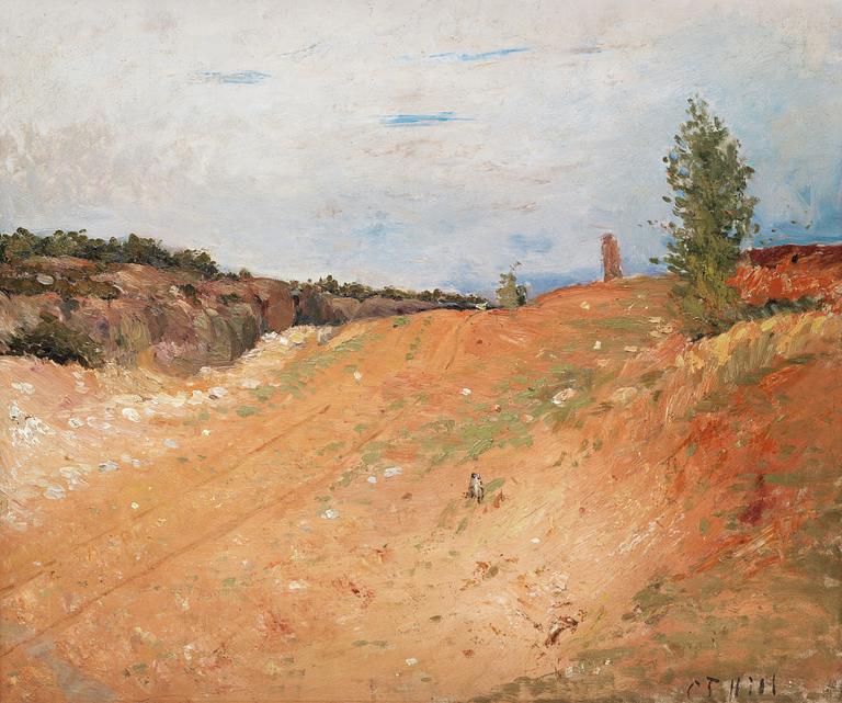Carl Fredrik Hill, "Grustag med hjulspår".