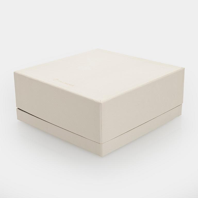 A set of three sterling silver and enamel bowls, maker's mark of A. Tillander, Turku 2005.