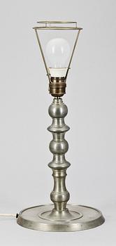 BORDSLAMPA, tenn, firma Svenskt Tenn, 1927.